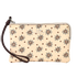 Coach Paisley Print Corner Zip Wristlet, £60, Accessories, Cream, Leather, Front view